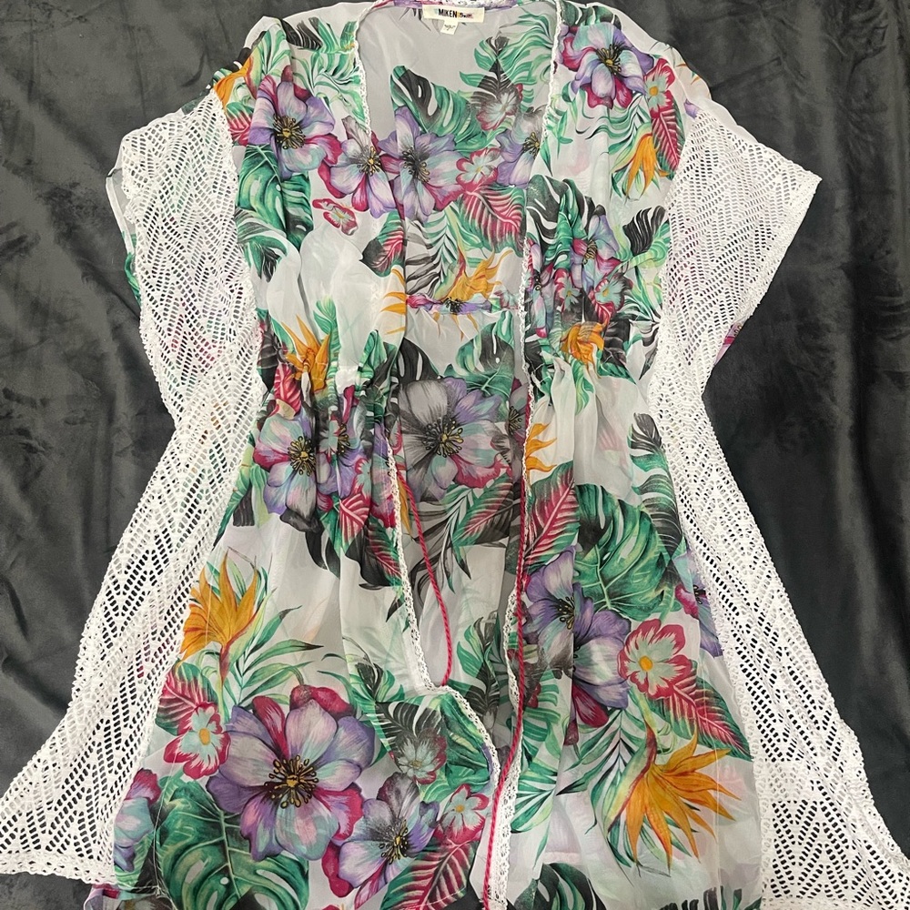 Floral Beach Cover Up